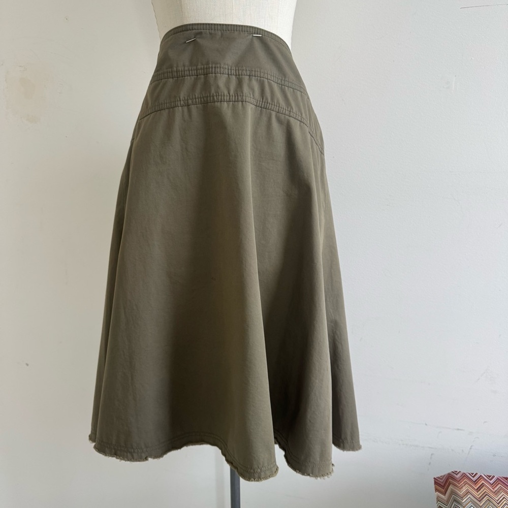 Banana Republic Olive Green A-Line Skirt